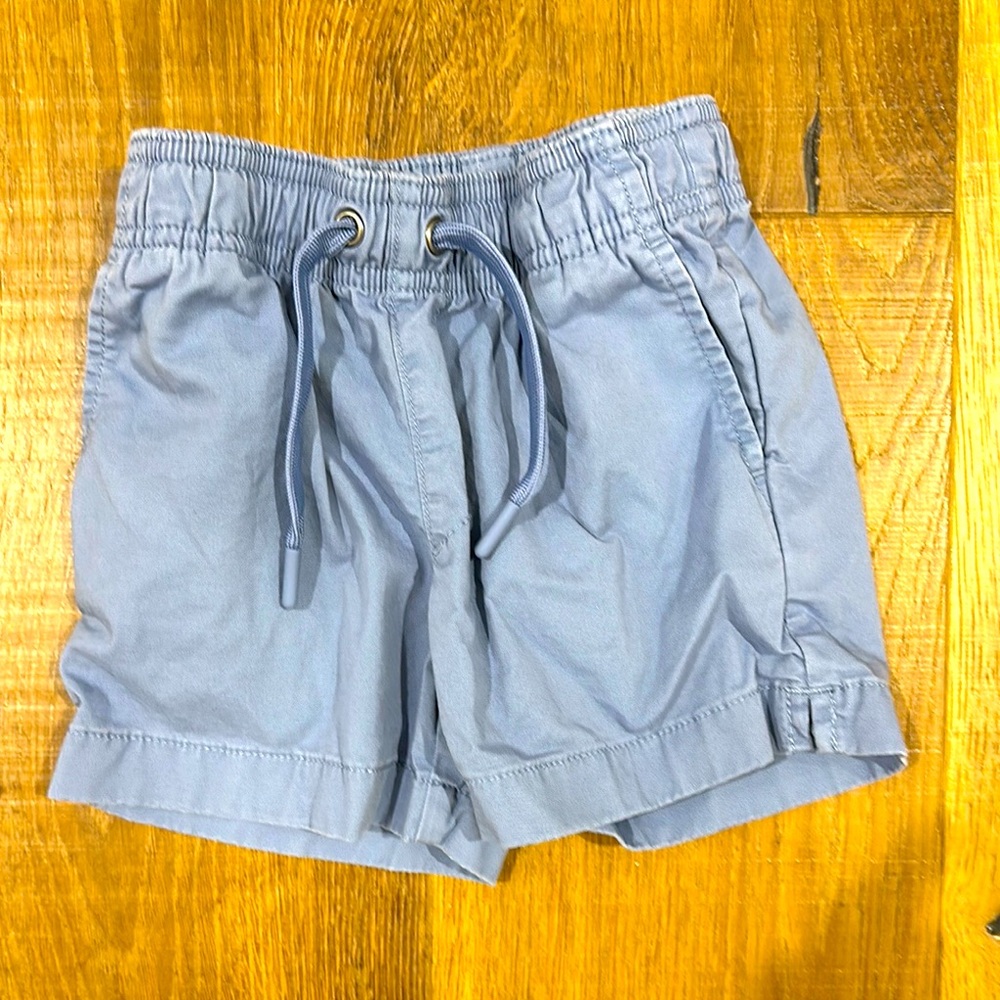 J Crew Toddler Chambray Blue Stretch Waist Cotton Shorts Soze 2T Like New!